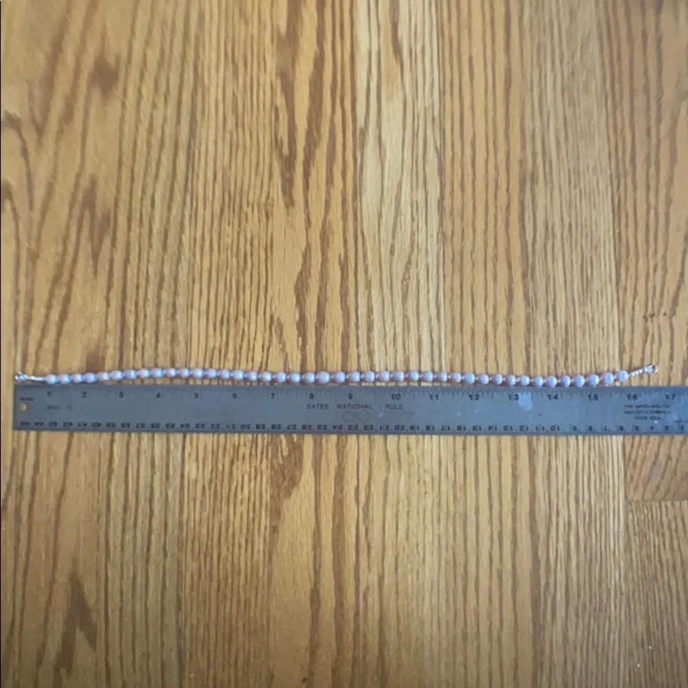 AAA Natural Lavender Cultured Pearl Necklace - 925 Sterling Silver - Picture 10 of 10